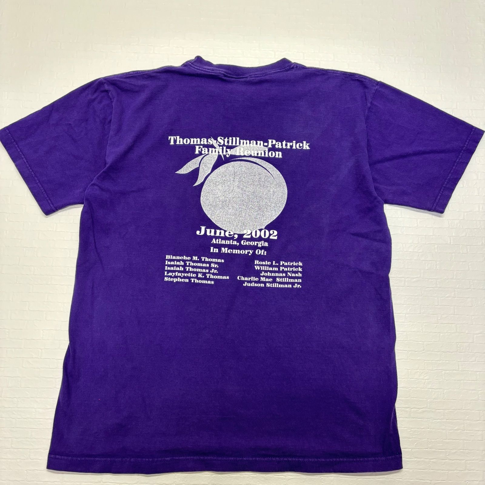 USA製 02年】プレイングハンズ 祈る手 Tシャツ L 紫 ヴィンテージ 宗教 