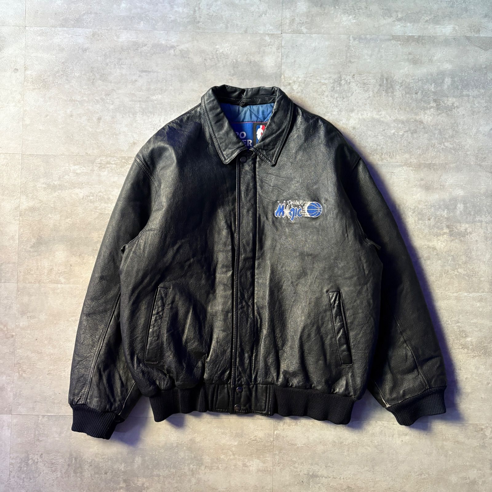 pro player NBA Orlando Magic leather jacket レザージャケット L