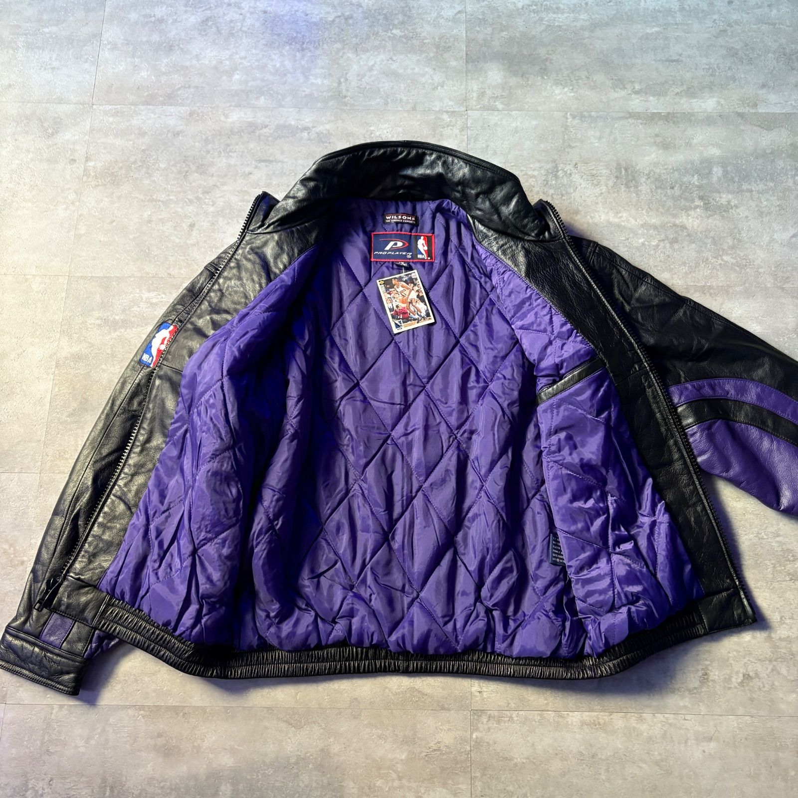 pro player ×WILSONS NBA Phoenix SUNS leather jacket レザー