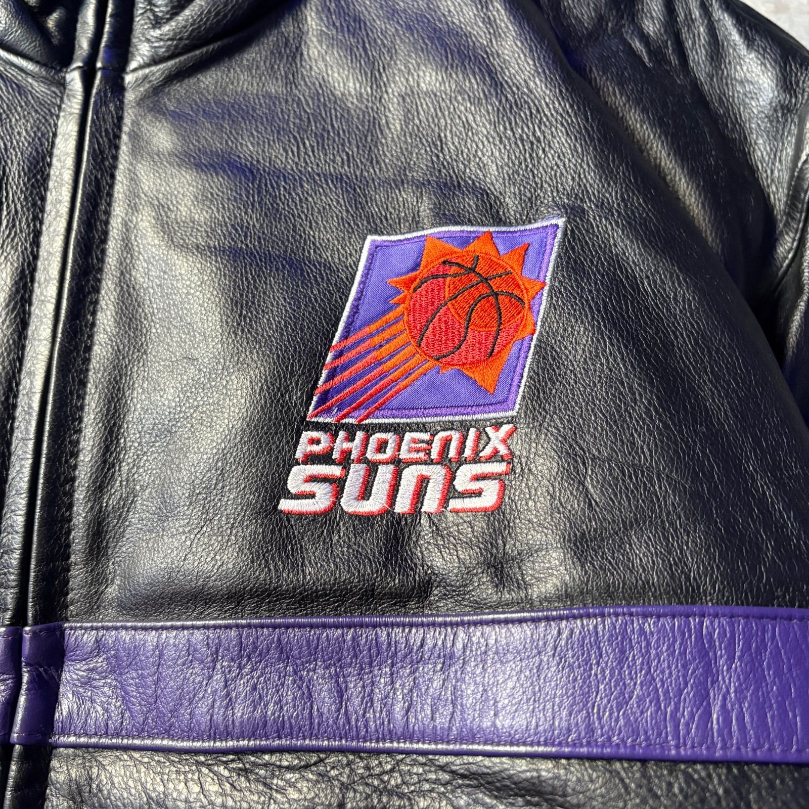 pro player ×WILSONS NBA Phoenix SUNS leather jacket レザー