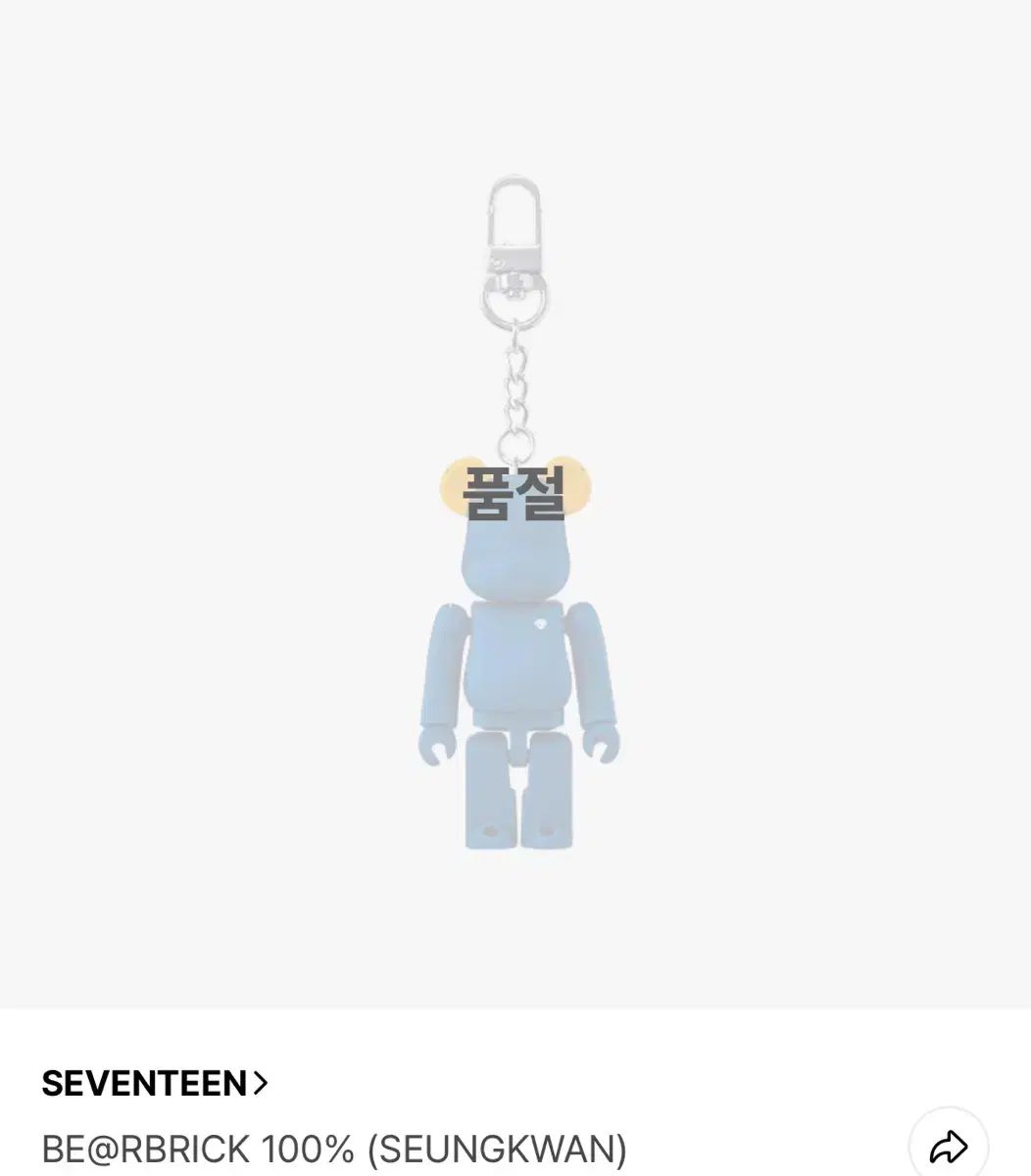 SEVENTEEN スングァン BE@RBRICK(ベアブリック) 100% 未開封 新品