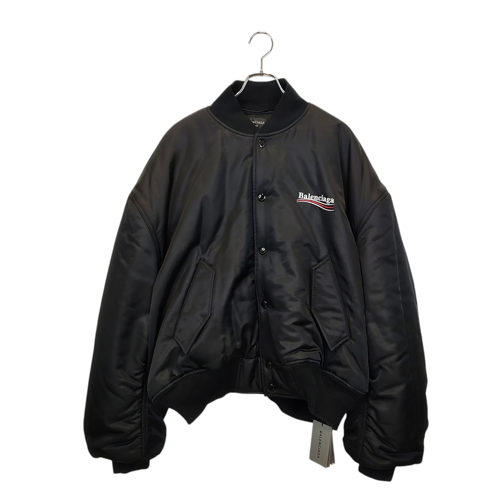バレンシアガ Political Campaign Varsity ボンバー ジャケット WE 0 758940 S ブラック