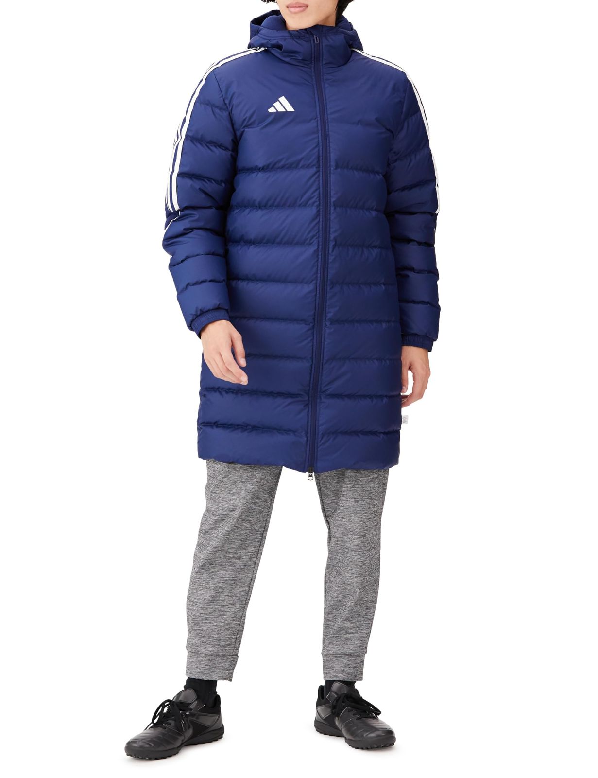アディダス サッカー ダウン ティロ 23 リーグ ロングダウンジャケット NUH 32 メンズ HS 3616 チームネイビーブルー J|M M