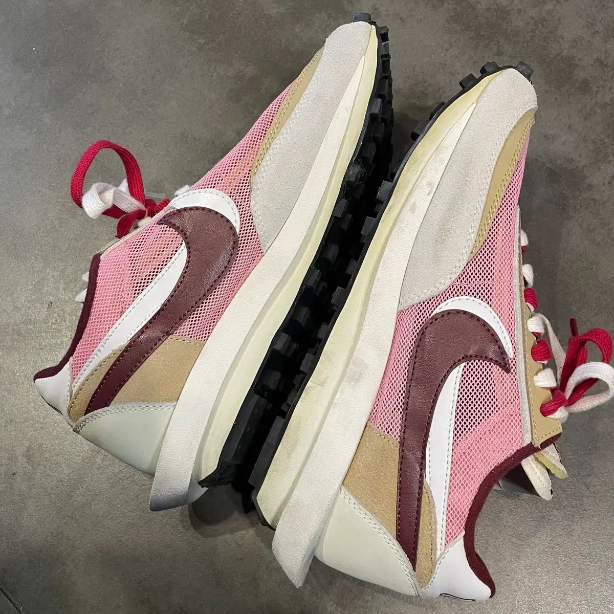 ナイキ NIKE サカイ SACAI LD ワッフル スニーカー ピンク 245 - メルカリ