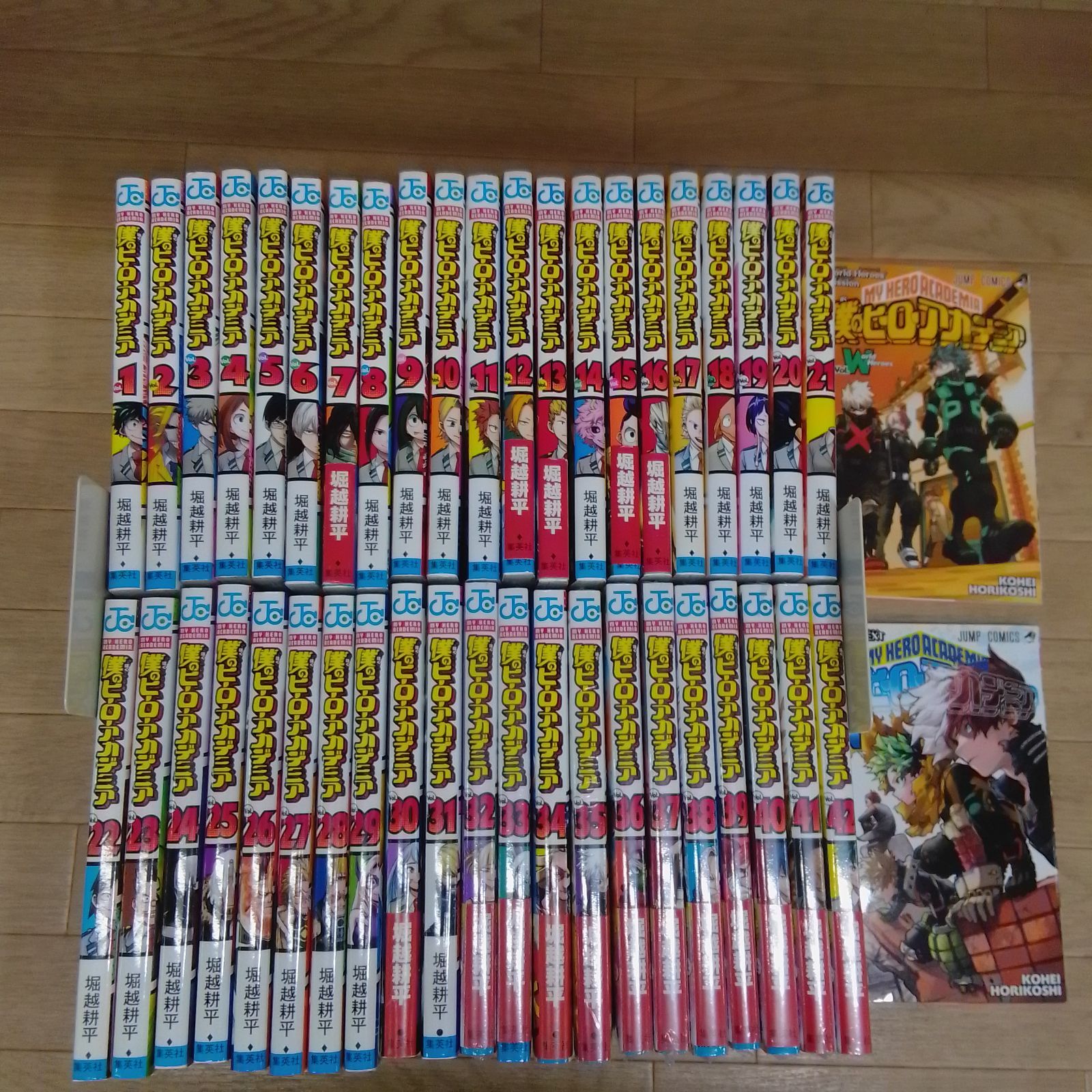 10冊 僕のヒーローアカデミア 1～42巻＋関連本2冊 計44冊セット コミック全巻セット ヒロアカ IZ 10 C S 7