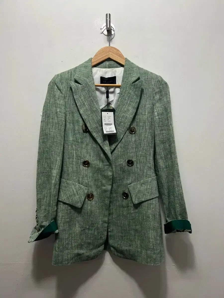 CELIN b リネン ダブルボタン ジャケット 55