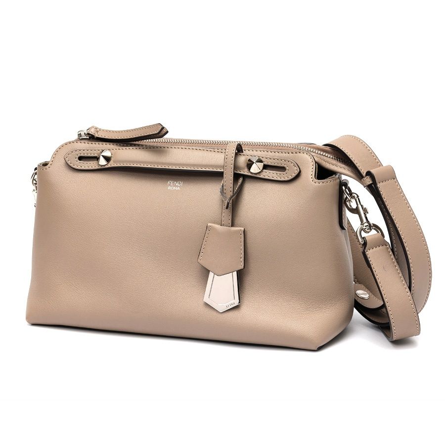 フェンディ | FENDI バイザウェイ ミディアム ボストンバッグ 2 WAYショルダーバッグ 8 BL 146 レザー グレージュ系 商品番号 E-159870
