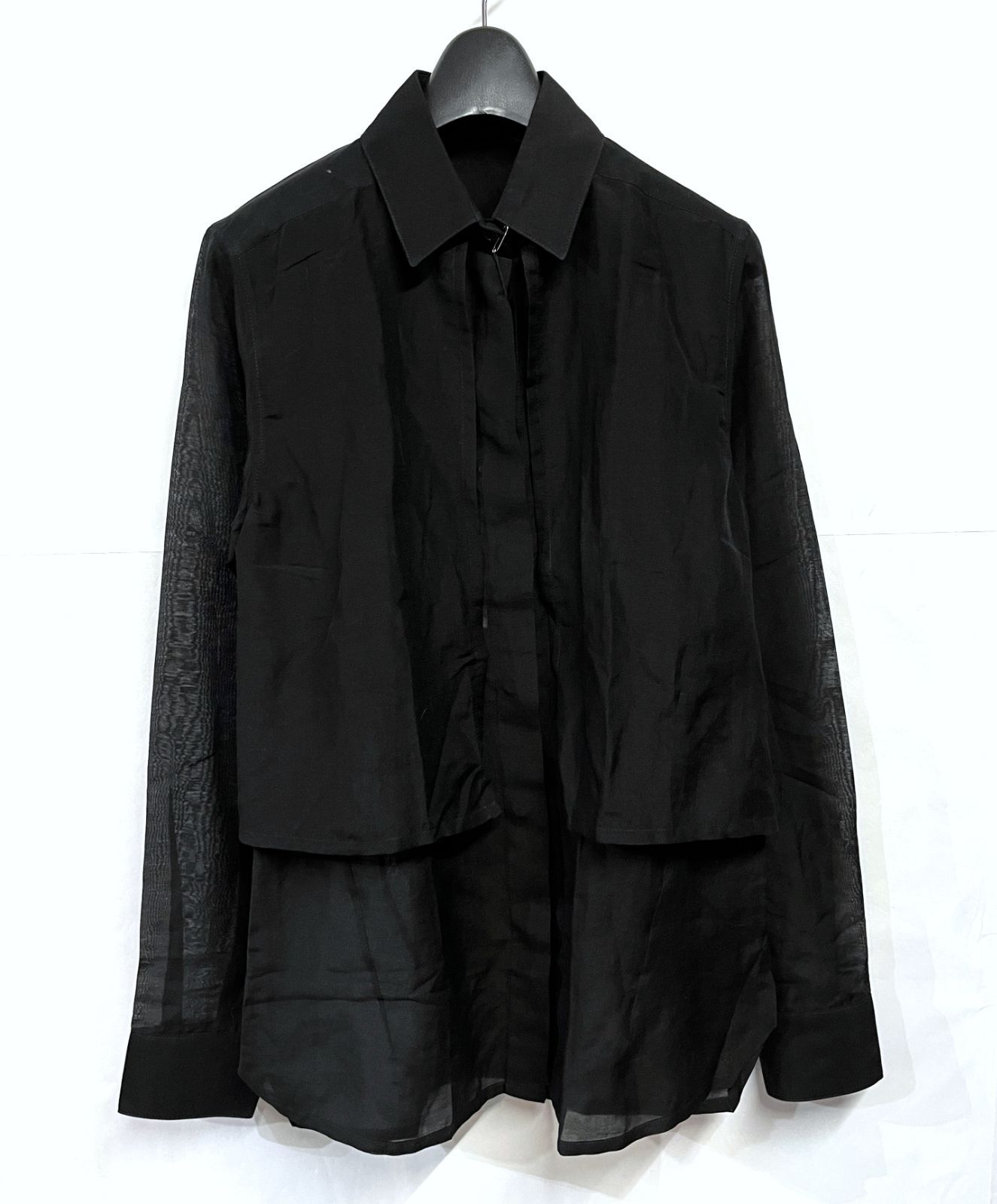 00 s ヴィンテージ KRIS VAN ASSCHE｜クリスヴァンアッシュ コットンシルク レイヤード ブラウス ロングスリーブシャツ 長袖 KWY