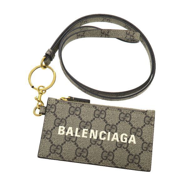 バレンシアガ ハッカープロジェクト・ストラップ付カードケース/グッチ