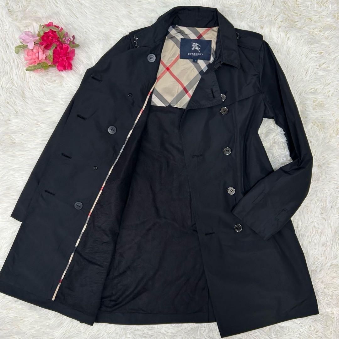 BURBERRY バーバリーロンドン 三陽 ブラック トレンチコート M