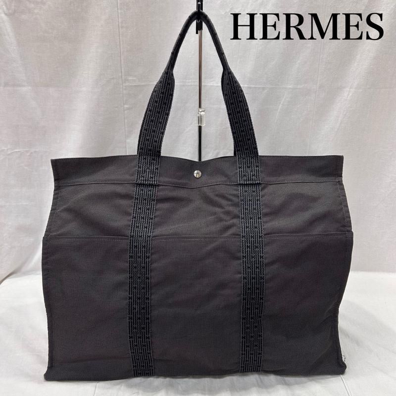 エルメス エールライン TGM 特大サイズ ハンドバッグ トラベルバッグ グレー メンズ - ISItems 古着