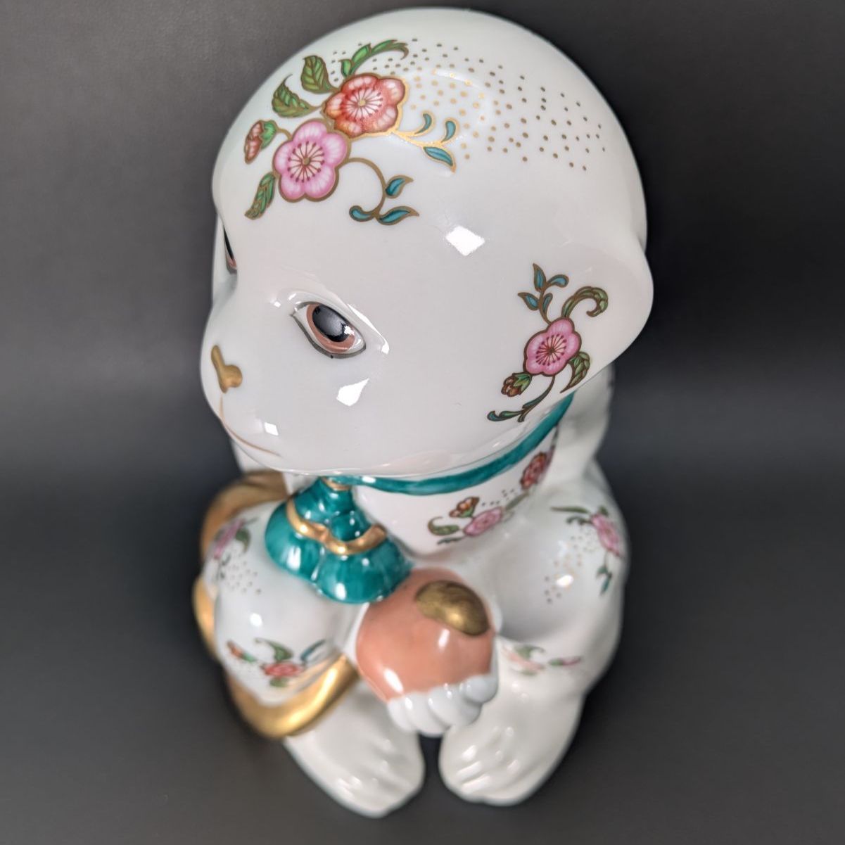 1988年 日本製 フランクリンミント 帝王猿 薩摩スタイル 24金彩 不老