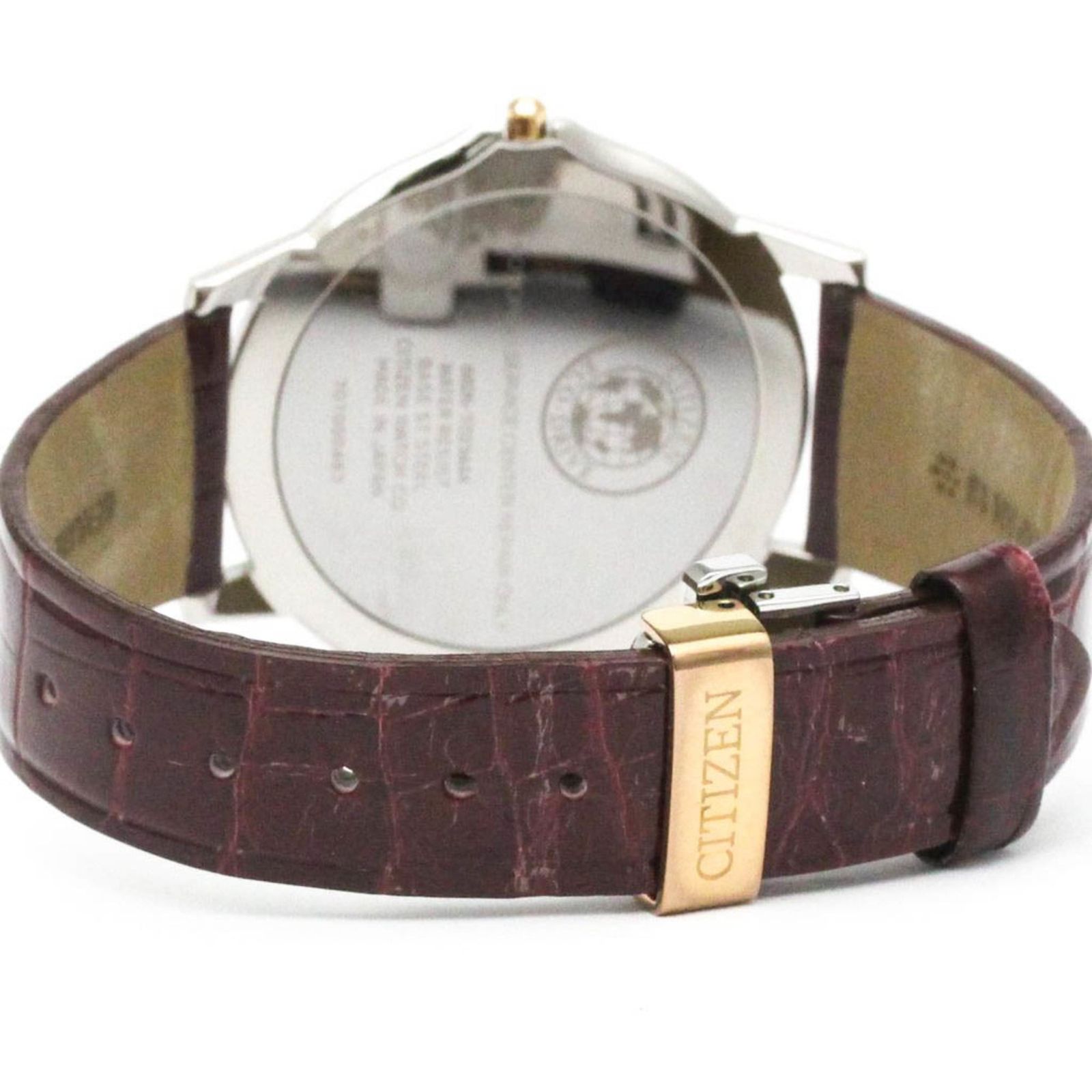  シチズン CITIZEN エコドライブ ステンレススチール レザー ソーラー メンズ 時計 AR 5026-05 A ♥ その他 時計