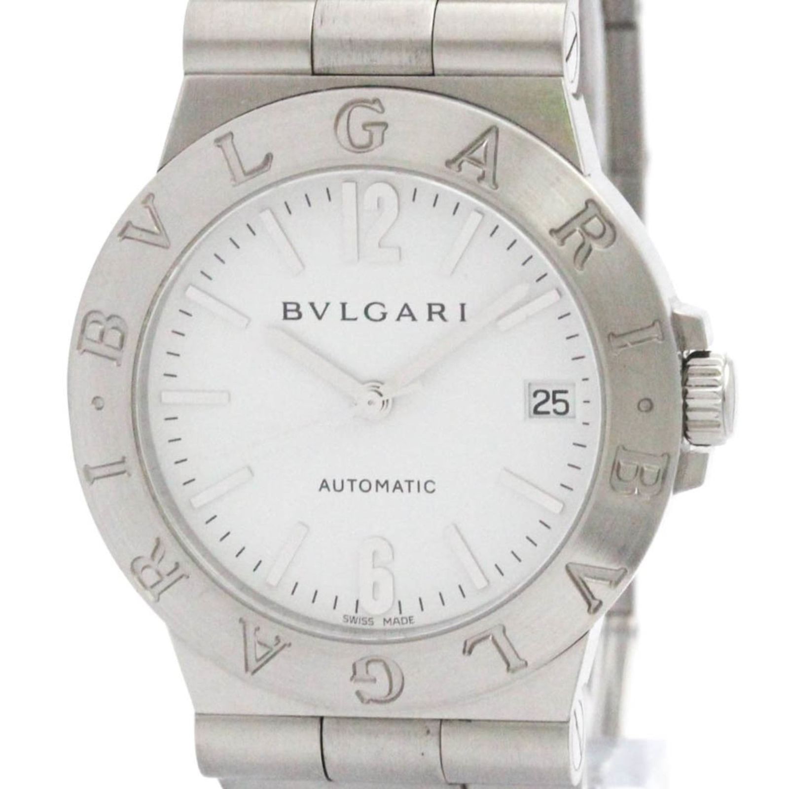 ブルガリ BVLGARI ディアゴノ スポーツ ステンレススチール 自動巻き メンズ 時計 LCV35S 外装仕上げ済み