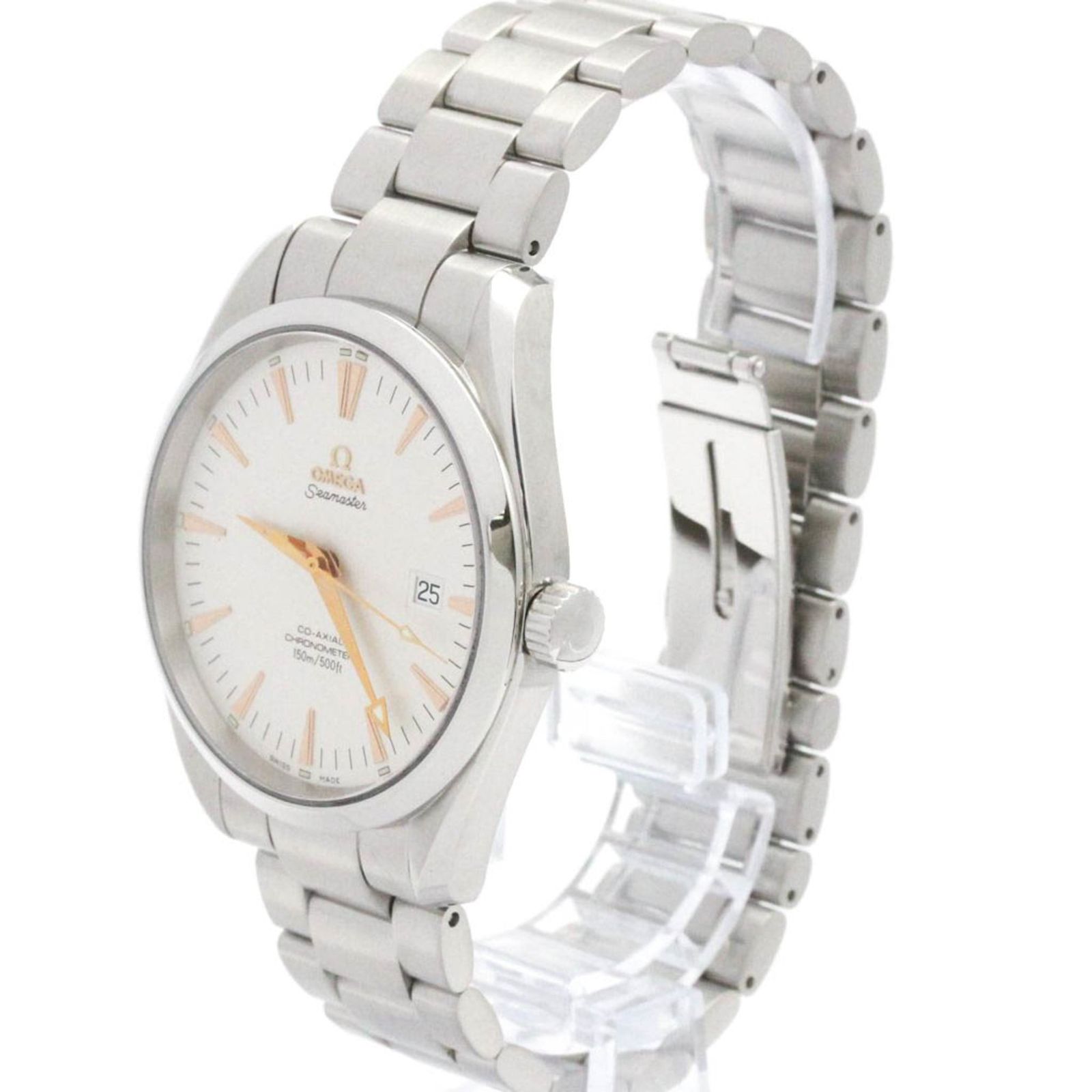 オメガ OMEGA シーマスター アクアテラ コーアクシャル ステンレススチール 自動巻き メンズ 時計 2502.34 外装仕上げ済み