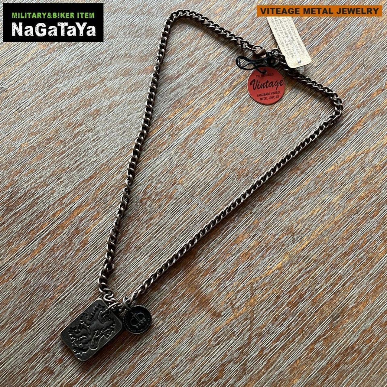 新品 ヴィンテージネックレス ダメージ加工 アンティーク 色褪せ 汚し
