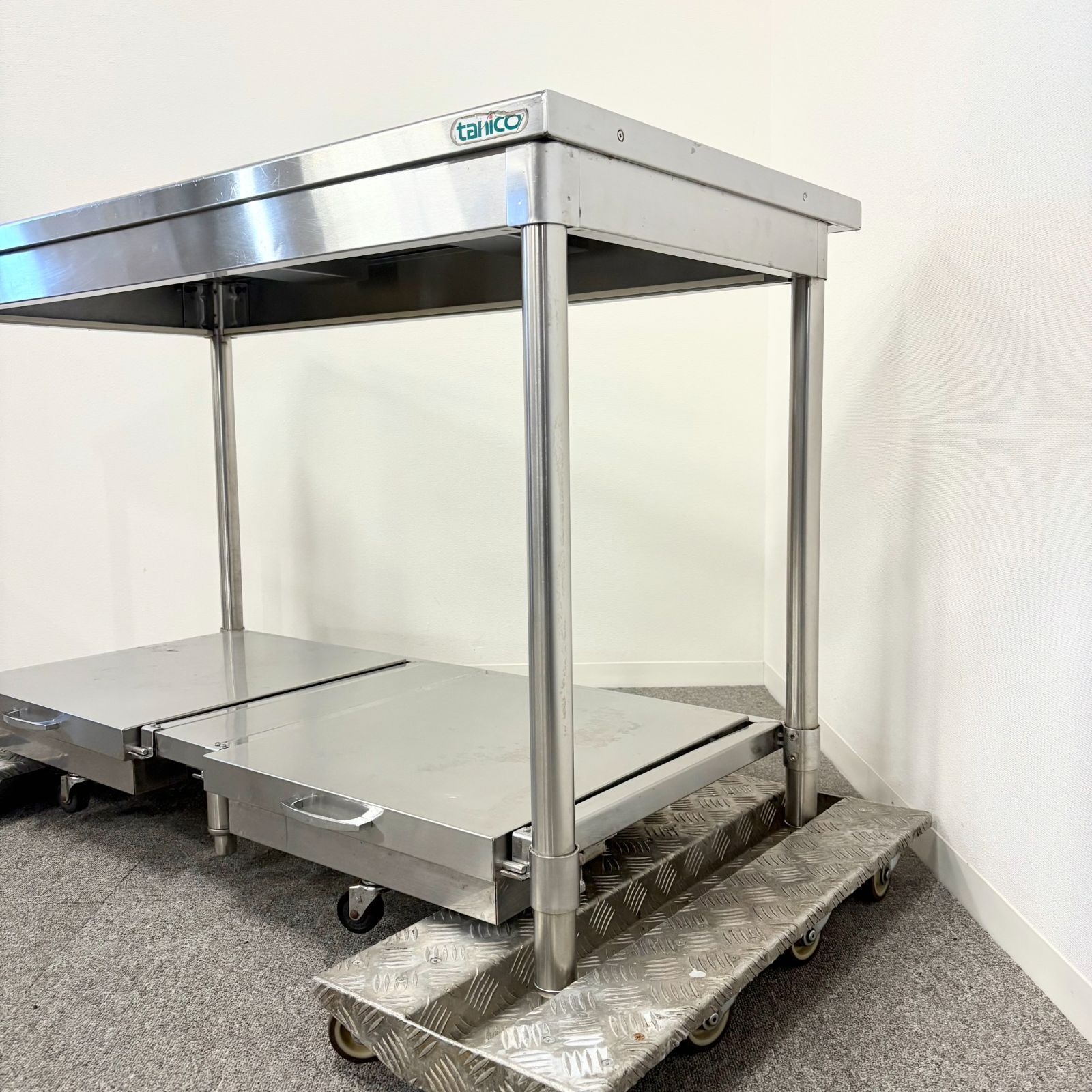 ステンレス作業台/タニコー/幅1200mm×奥行600mm×高さ800mm/業務用/厨房