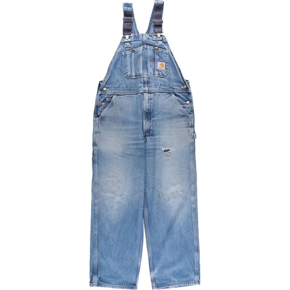 古着 カーハート Carhartt デニムオーバーオール メンズw 39相当|eaa 607027