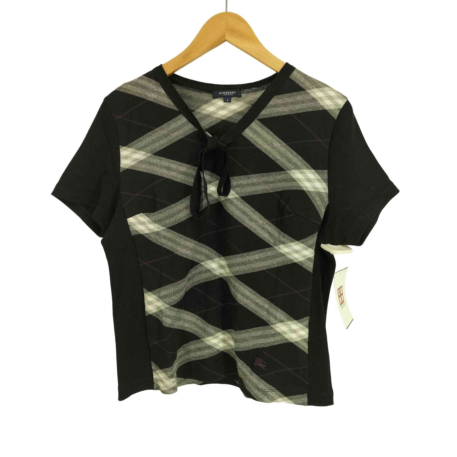 バーバリーロンドン BURBERRY LONDON ギンガムチェック ロゴ刺繍