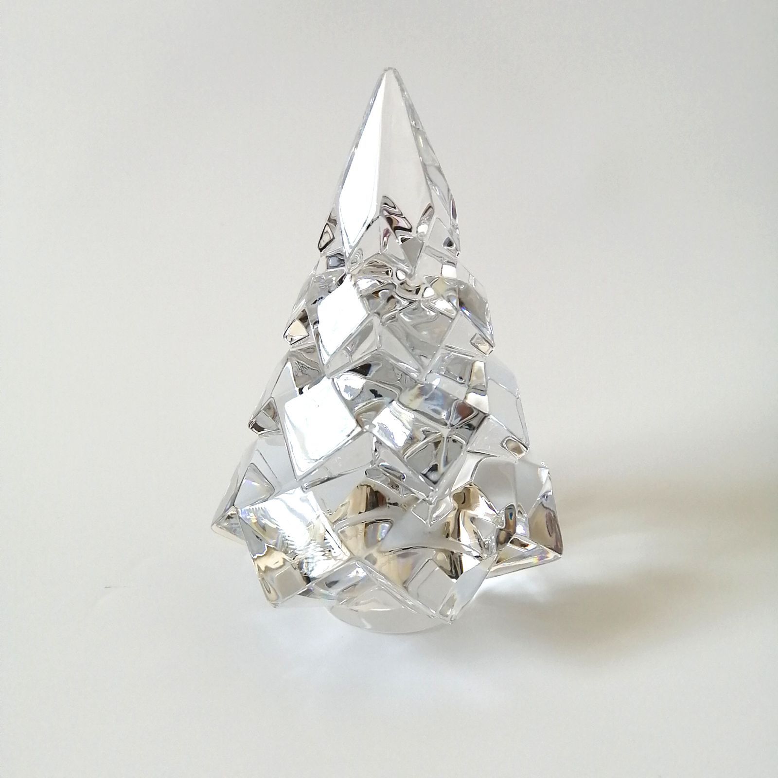 美品 バカラ Baccarat クリスマスツリー 置物 オブジェ クリスタル
