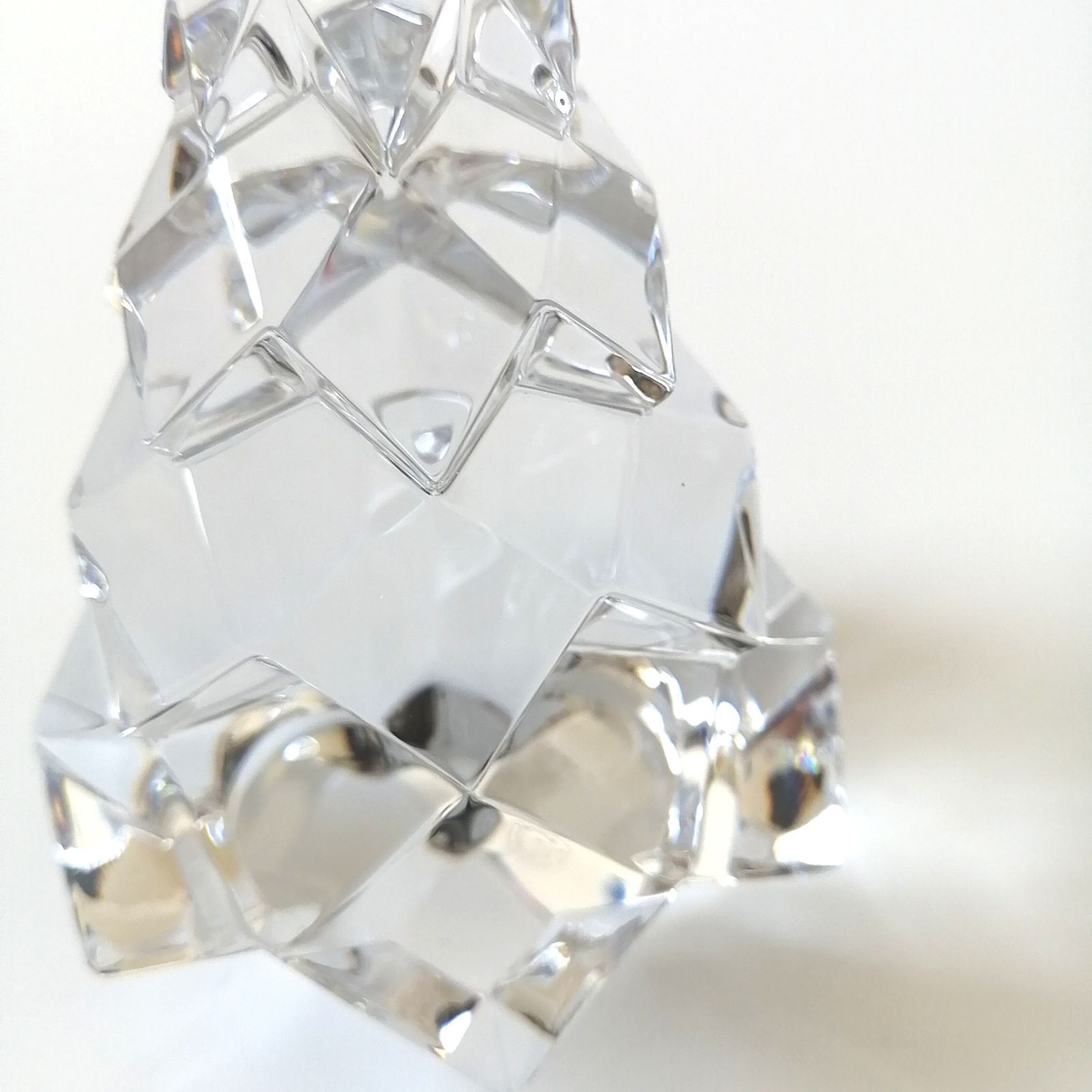 美品 バカラ Baccarat クリスマスツリー 置物 オブジェ クリスタル
