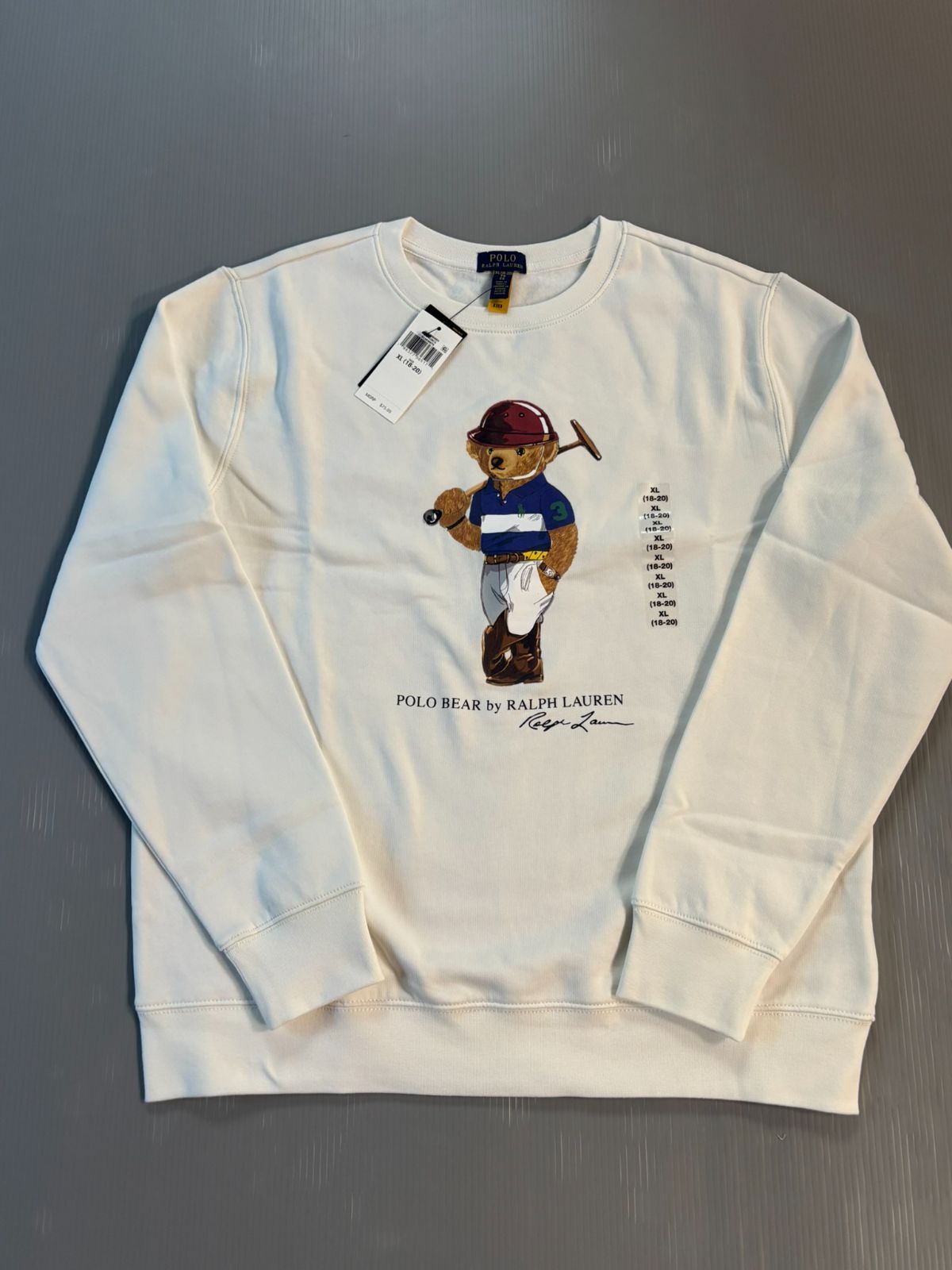 ベア 日本未入荷 ラルフローレン ポロベア トレーナー 裏起毛 ボーイズサイズ 150 160 170