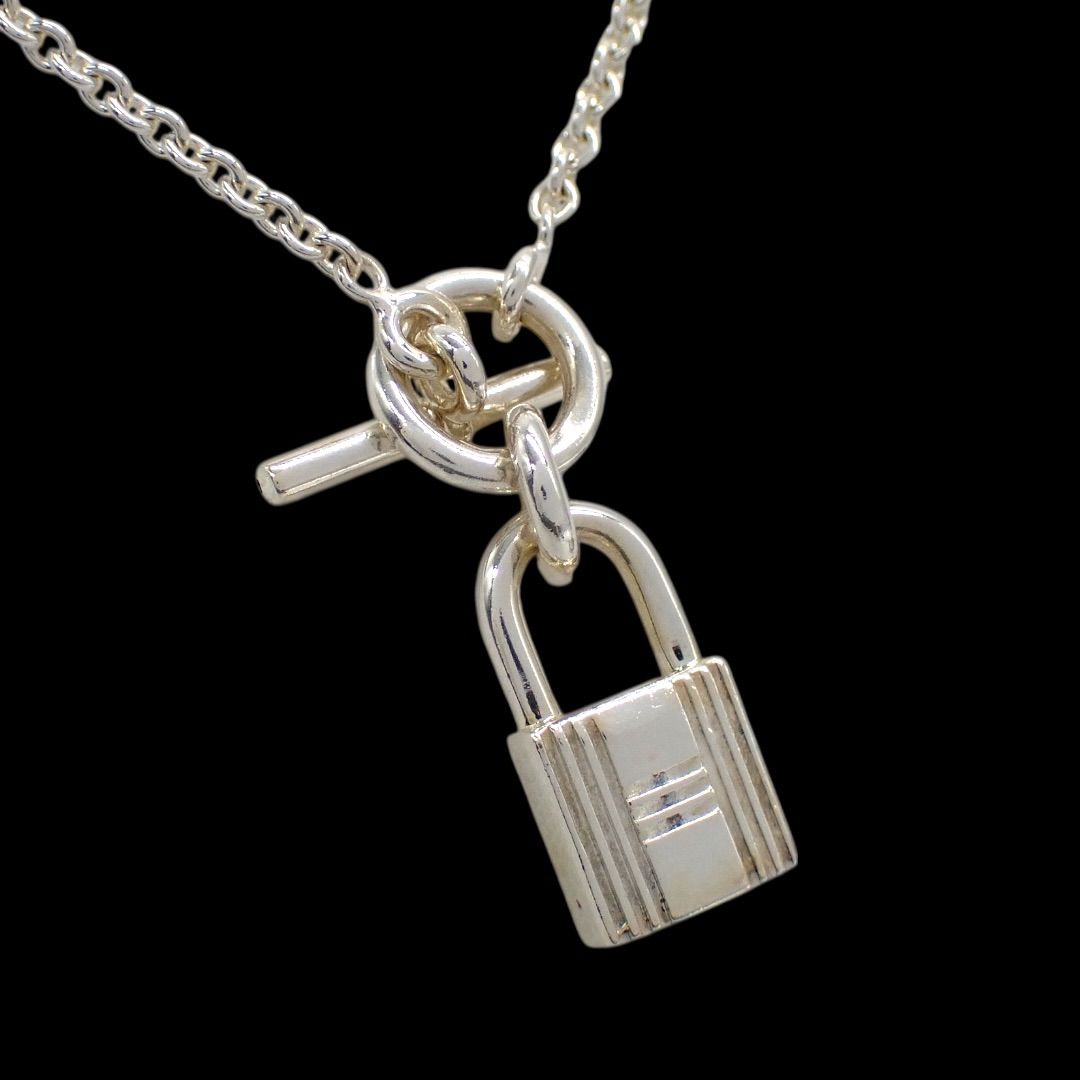 エルメス アミュレット カデナ パドロック ネックレス　Ag925 楽天市場】【中古】HERMES エルメス アミュレット パドロック