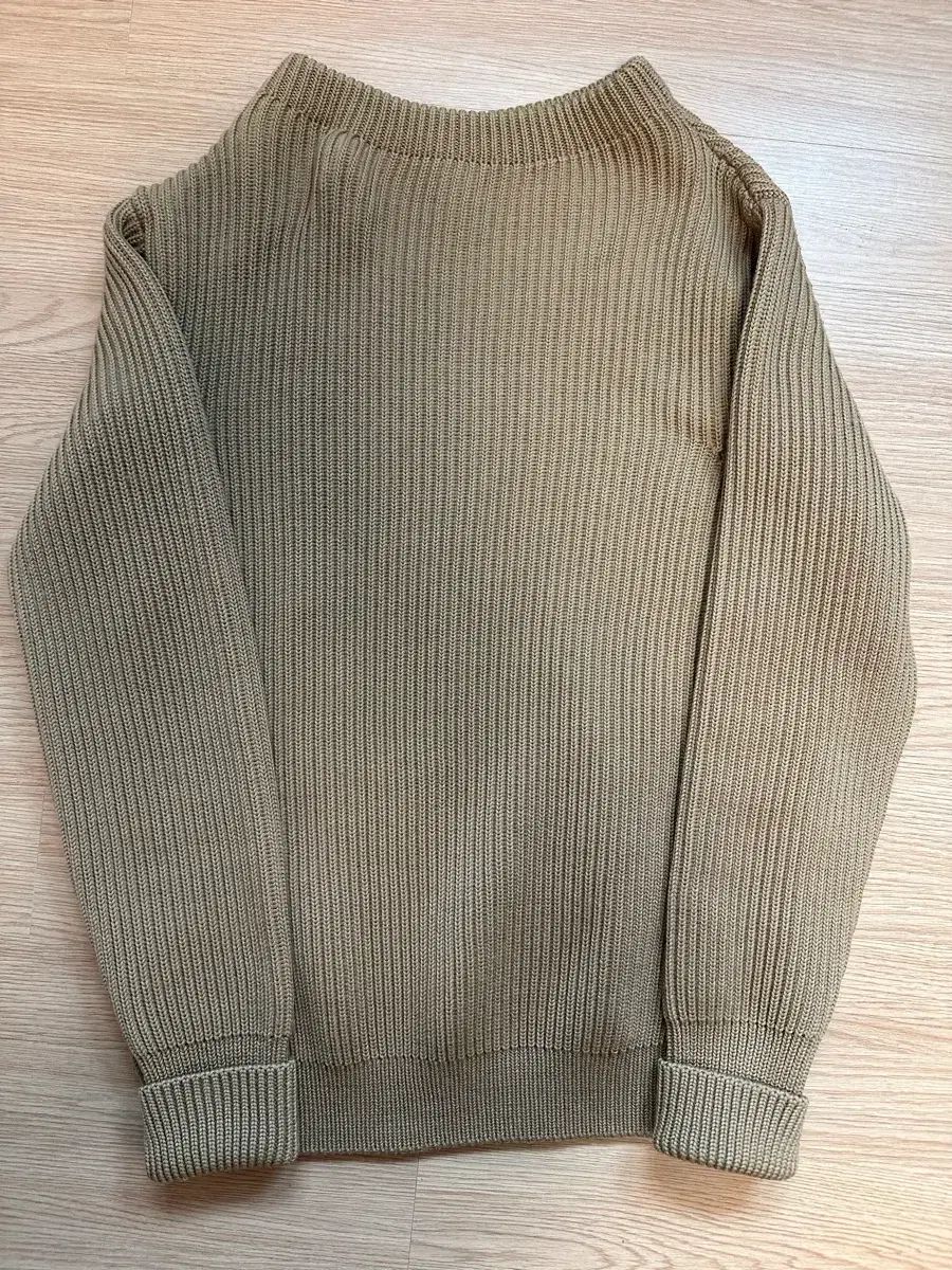 S Andersen-Andersen アンデルセン ネイビー クルーネック キャメル