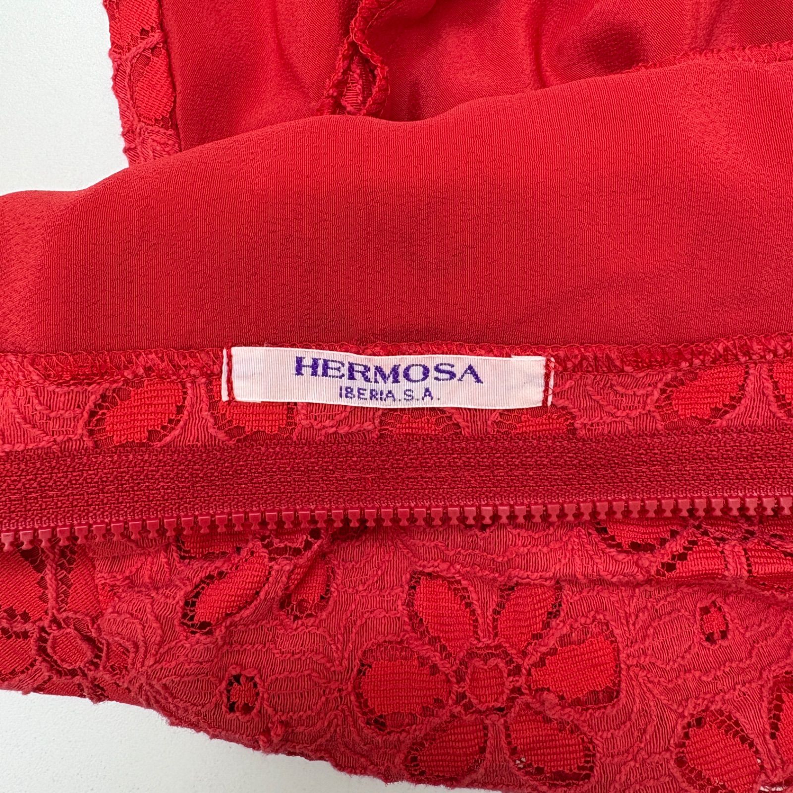 ダンス・バレエ 【HERMOSA】フラメンコ衣装 トップス フリル袖 赤 
