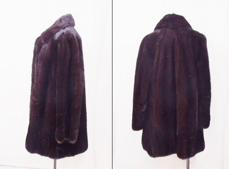 ミンク　ハーフコート　ダークブラウン ファーコート 楽天市場】ファーコート レディース 毛皮コート ミンク ロッグコート