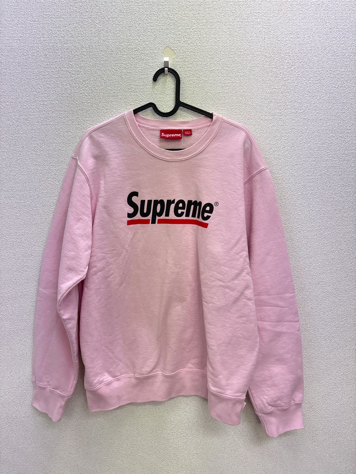 13 20 SS SUPREME シュプリーム Underline Crewneck アンダーライン クルーネック スウェット Mサイズ メンズ