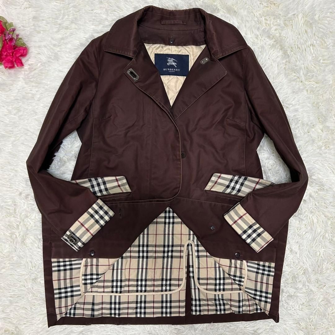 美品/L】BURBERRY LONDON バーバリーロンドン ステンカラーコート