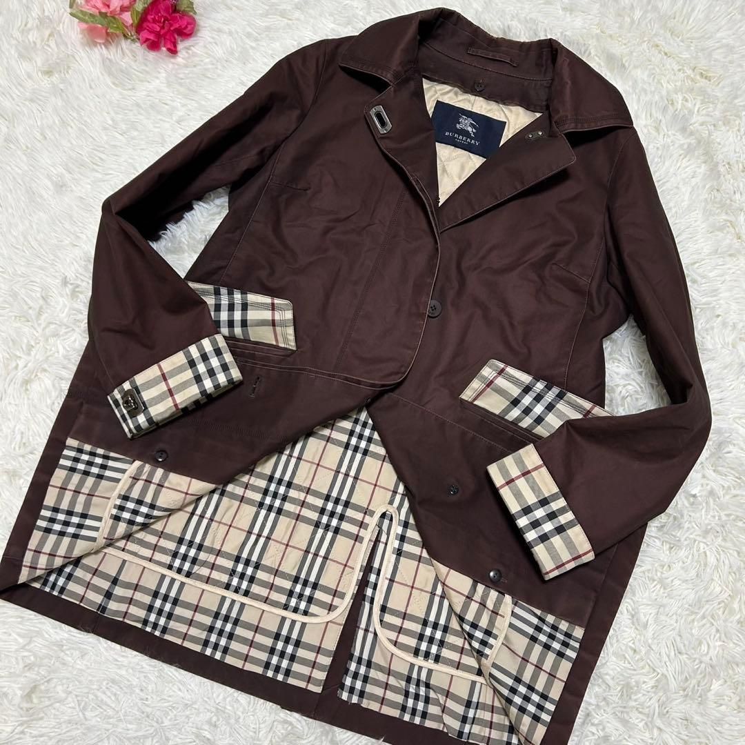 美品/L】BURBERRY LONDON バーバリーロンドン ステンカラーコート