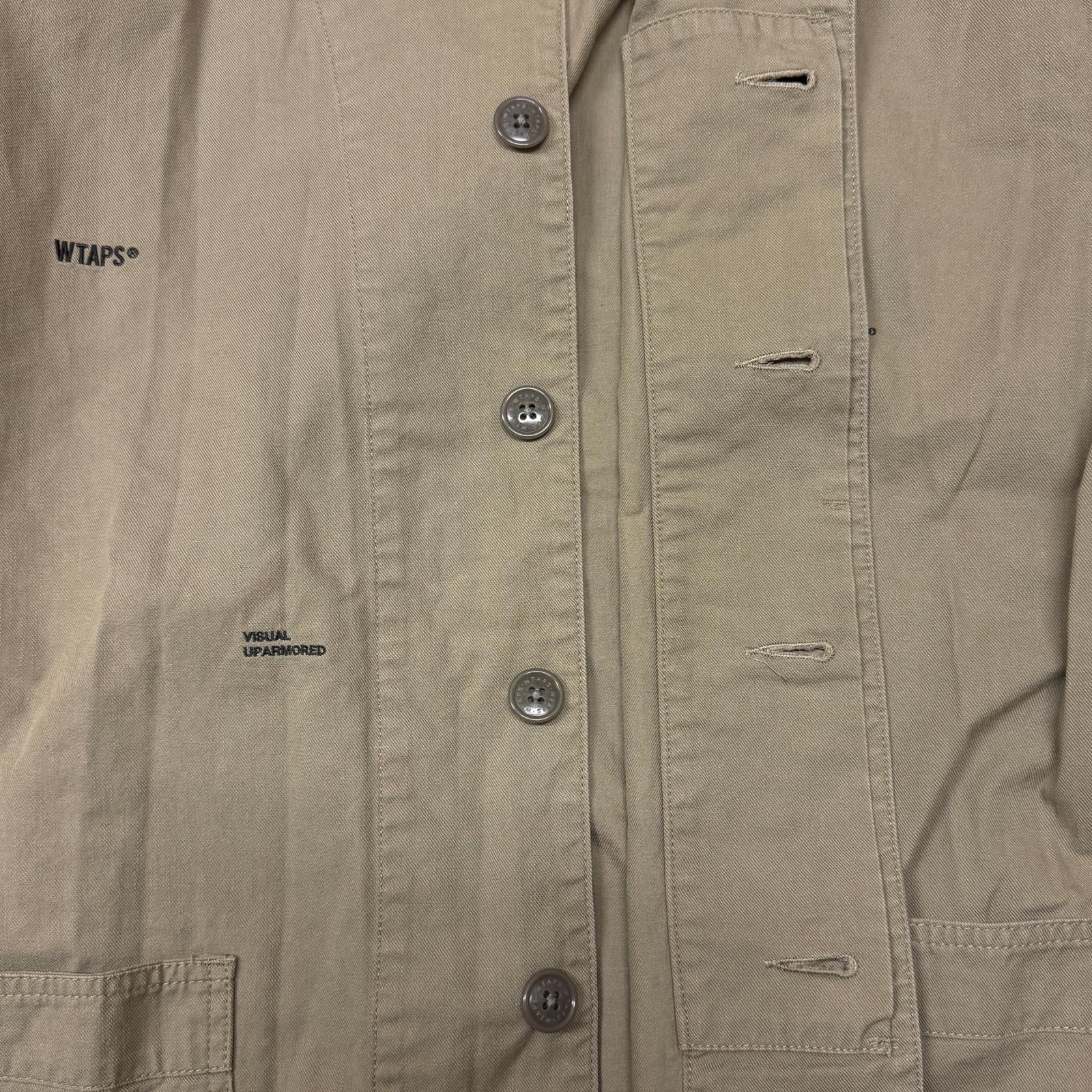 WTAPS 18AW SKIT SHIRT.COTTON.SERGE ノーカラー シャツ ジャケット