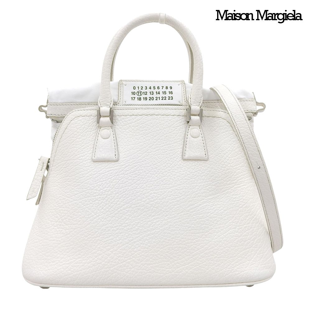 タグ付超 メゾンマルジェラ Maison Margiela 2019年商品 5 CA ミニ グレインレザー 2 way ショルダー ハンドバッグ レディ 定価350900円