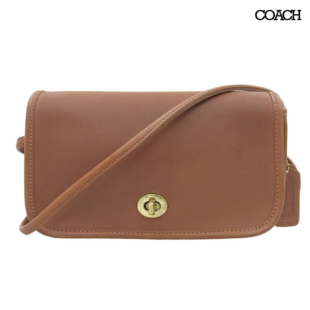 超 コーチ COACH 80年代 フルグレインレザー ディンキー DINKY ターンロック ショルダーバッグ