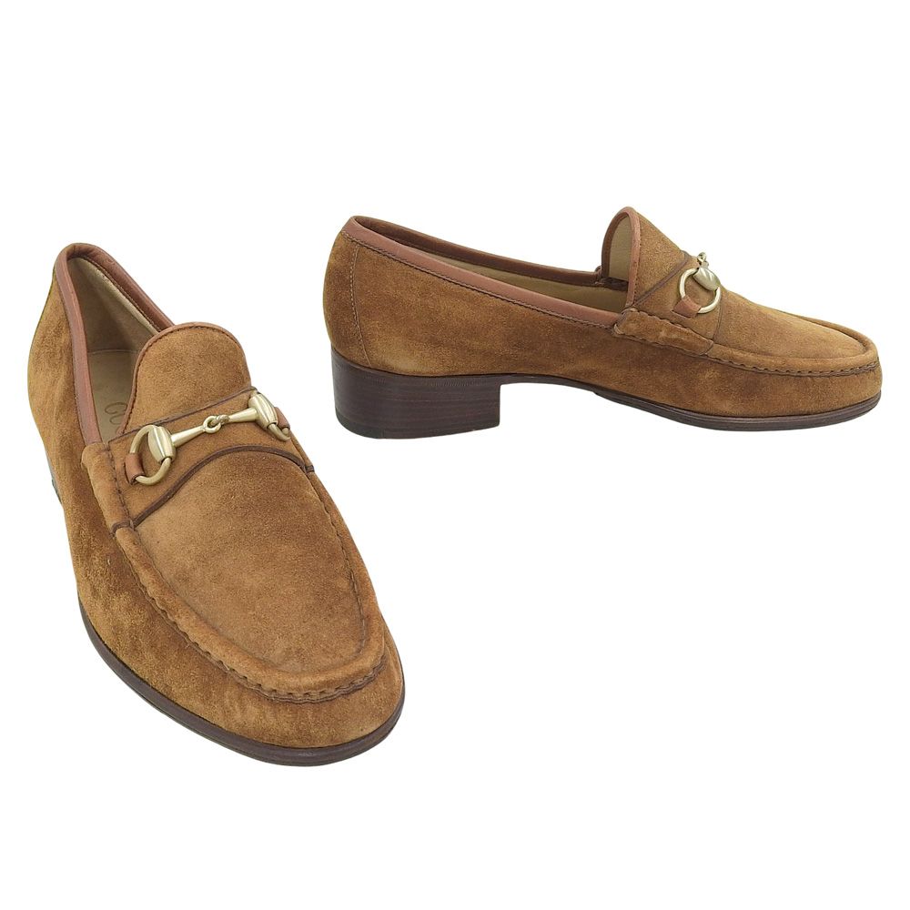 グッチ GUCCI 90年代 ヴィンテージ スウェード ホースビットローファー 42 1|2 27 cm