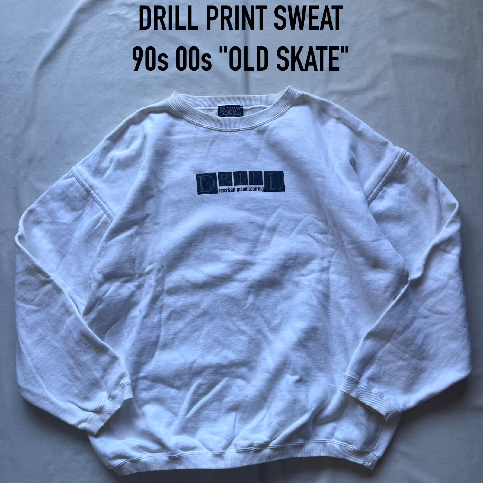 DRILL ドリル スウェット プリント 80 s 90 オールドスケート れあ