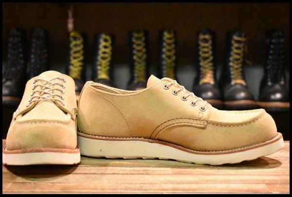 9 D 23年 レッドウィング 8079 オックスフォード ホーソーンアビレーンラフアウト ベージュ ブーツ redwing 8105 FL 479