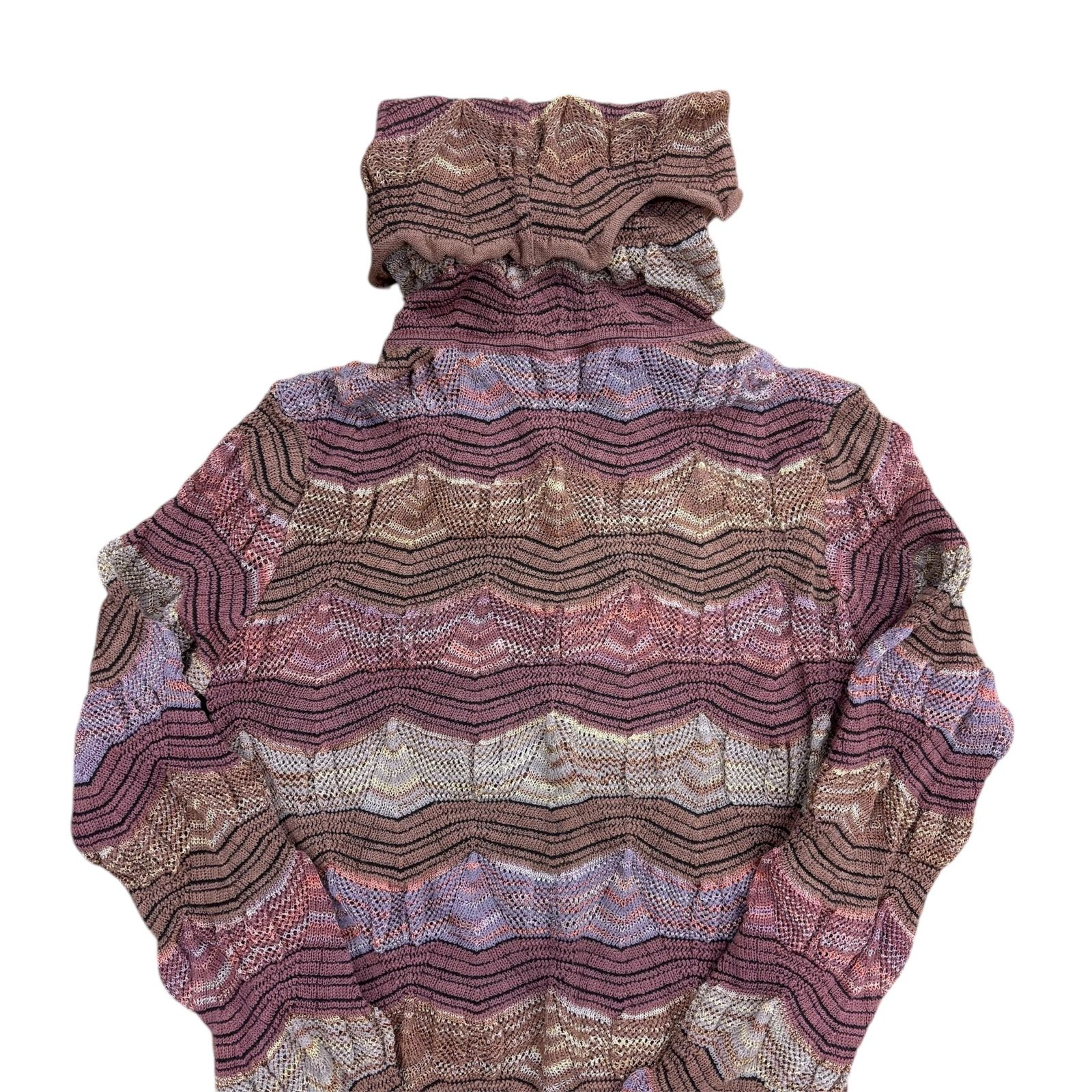 ▪︎MISSONI ミッソーニ タートルネック ニット 総柄 マルチカラー