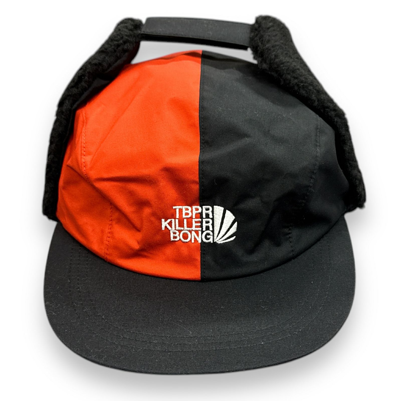 参考上代13200円 ♥ × KILLER BONG 22 AW CYBORG FLIGHT CAP フライトキャップ 帽子 コラボ タイトブース キラーボム FW 22-TBKB 06 ブラック×オレンジ F 59096 A