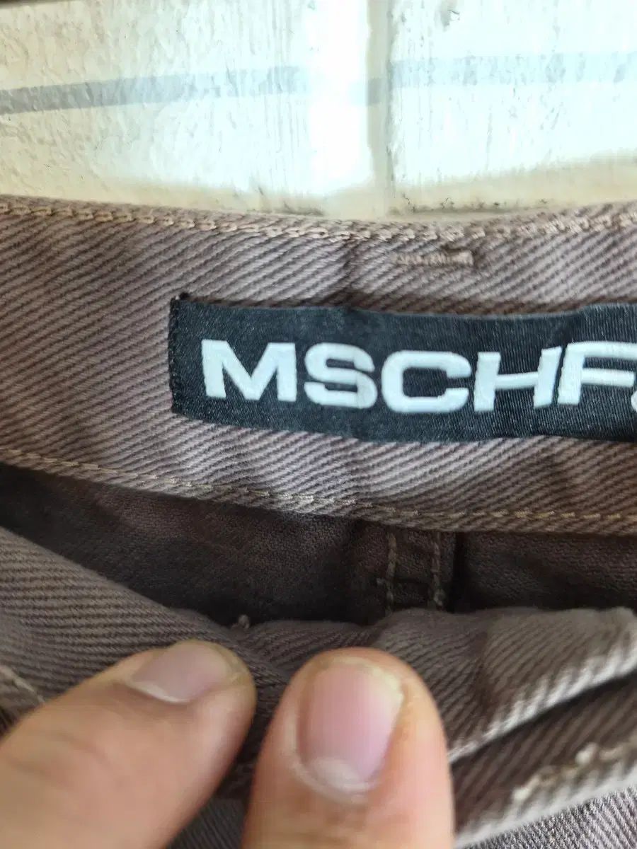  M ミスチーフ ランバス ラウ ウォッシュド ジーン ローズ ブラウン その他 デニム ジーンズ