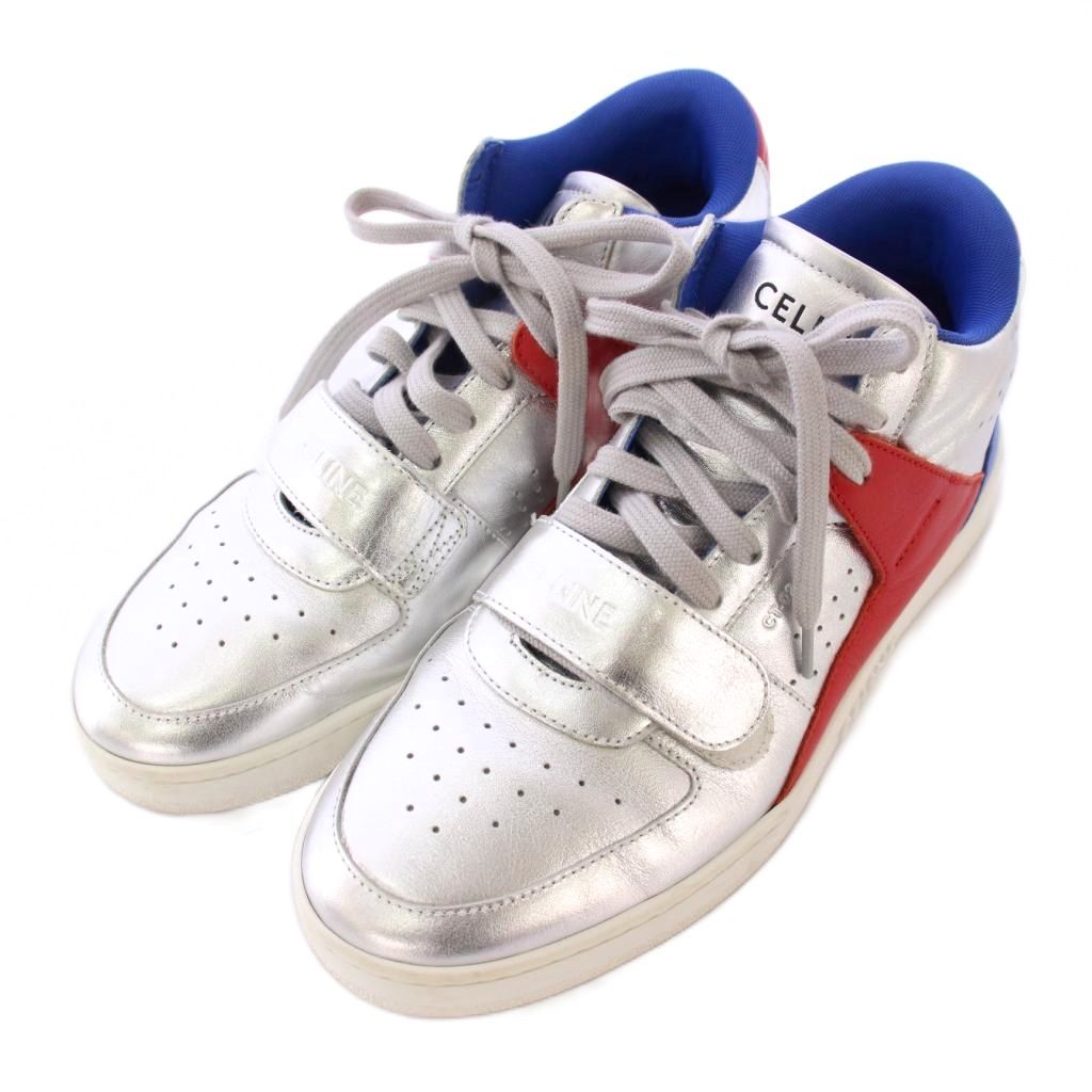 セリーヌ CELINE ベルクロストラップ ミッド ハイカットスニーカー