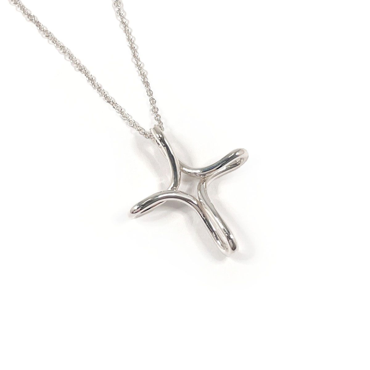 ティファニー ネックレス インフィニティ クロス エルサペレッティ シルバー