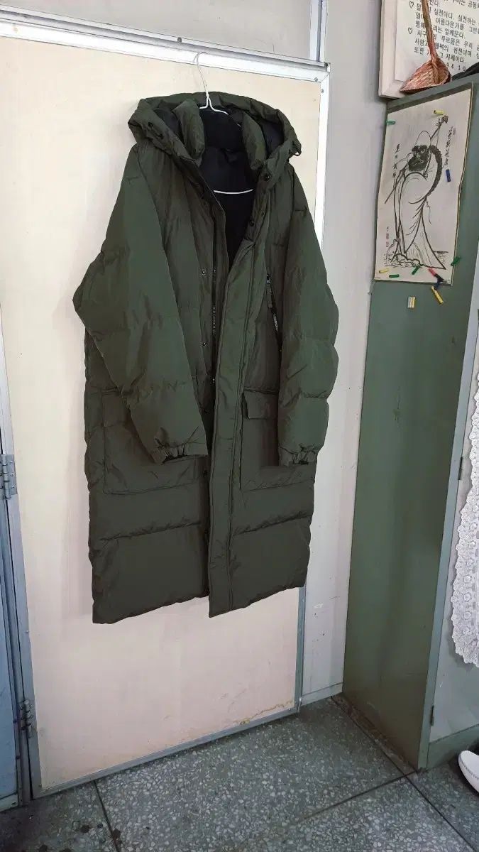 SPAO メンズ ダウンジャケット ロング丈