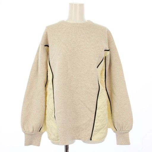 マチャット MACHATT キルティングドッキングニット プルオーバー 長袖