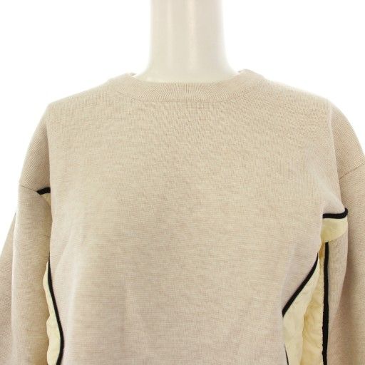 マチャット MACHATT キルティングドッキングニット プルオーバー 長袖