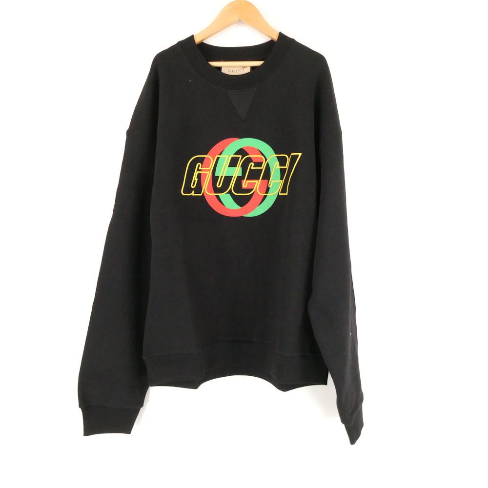 美品 GUCCI グッチ (768460 XJGA1 1162) クルーネックスウェット L