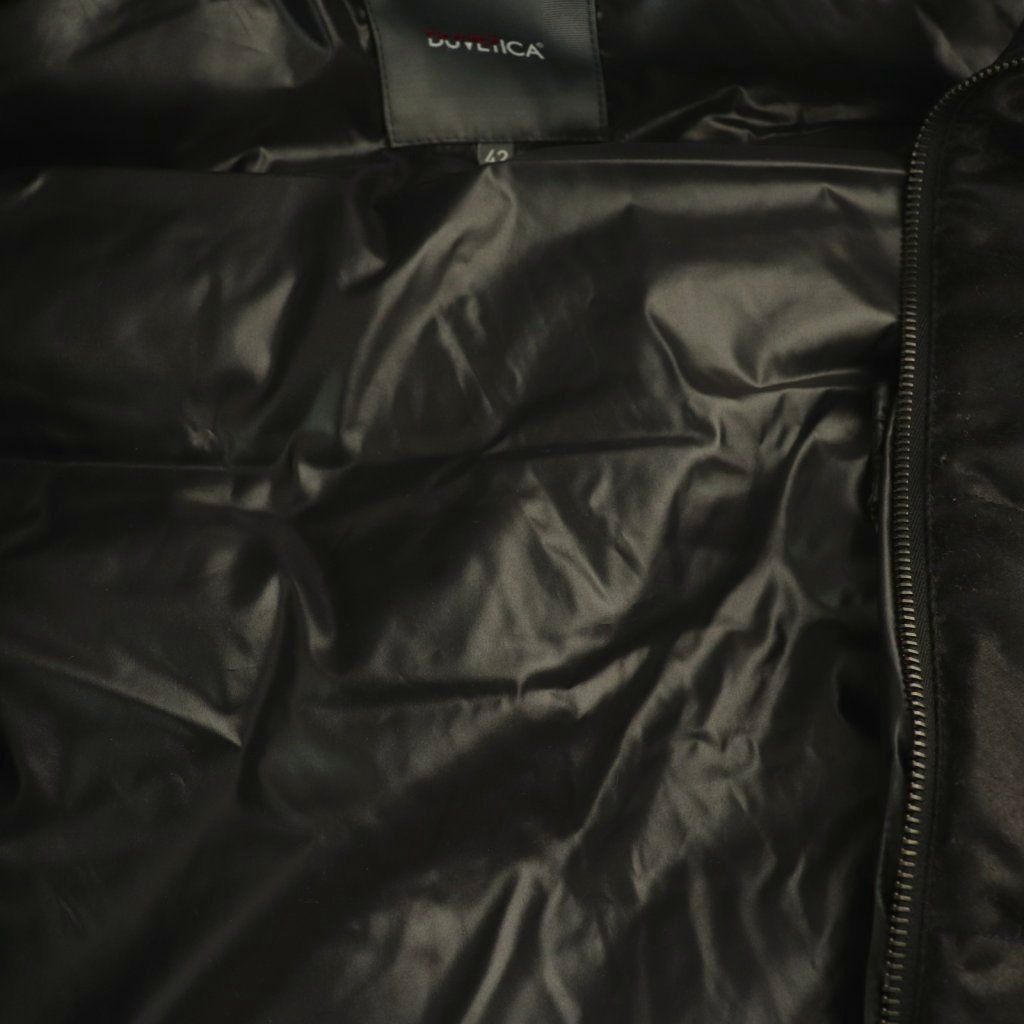DUVETICA CERRUTI ダウンベスト 黒 フード コラボ カシミヤ デュベティカ DUVETICA F.LLI CERRUTI ダウンベスト フード カシミヤ混