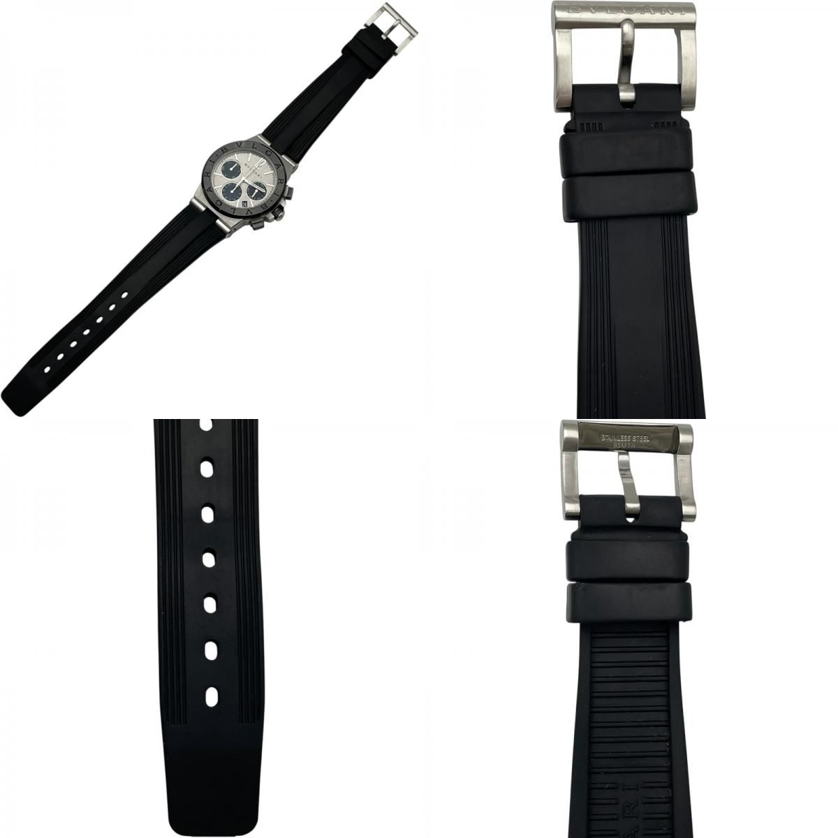  ブルガリ BVLGARI ディアゴノ クロノグラフ シルバー SS メンズ 腕時計 その他 時計